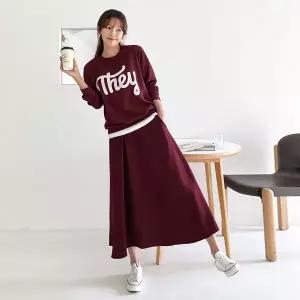 [핑크시슬리] SET/썸데이 플레어 스커트세트