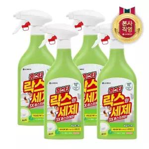 [엘지생활건강]홈스타 락스와세제 3X 폼 스프레이 후레쉬향 500ML x 4개