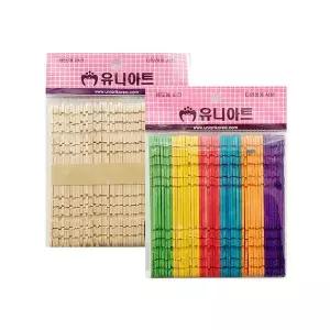 유니아트 2000 하드바 블록 아이스크림막대 나무막대