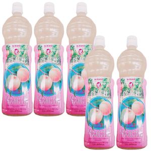 노브랜드 복숭아음료 1.5리터 x 5개 사무실탕비실 회사간식 단체음료수