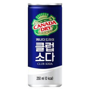 [코카콜라] 캐나다드라이 클럽소다 250ml x 60캔
