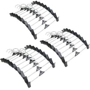 검정집게바지걸이 30P 옷방 인테리어 정리 수납 튼튼 원룸 자취방