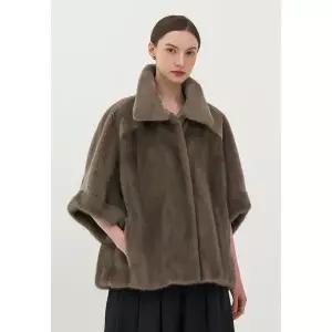 [디에스퍼](센텀시티점)DsFURS 휘메일 밍크 콤비 케이프 재킷[J-236AH]