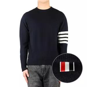 [톰브라운] 24SS (MKA001A 00011 415) 남성 사선완장 니트