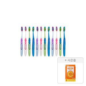 조르단 어린이 칫솔 스텝 4단계 색상랜덤, 12개+증정(비타그란 오렌지맛 84g(12g, 7포), 1개)