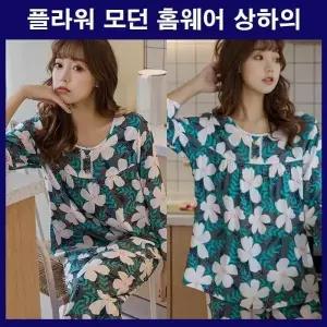 [셀러허브][라일리] Rly 플라워 홈웨어 공주잠옷 꽃무늬 홈웨어 여신 집옷 코디 (S10307261)