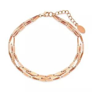 [비앤비골드] 14K 세줄 레이어드 레몬체인 팔찌 NPB40210