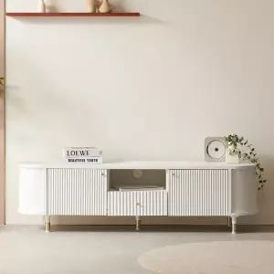 [착불] 포토리뷰 쿠폰증정 이즈 라인 1600 서랍 도어 템바보드 거실장 IFO