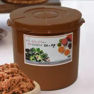 진공항아리 32리터 원형 황토 밀폐 반찬통 김치통 누름통 누름독