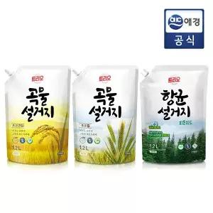 [트리오] 곡물 1.2L (우리현미/우리밀/항균설거지) x 4개