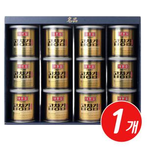 맛있는 선물 명품 대천김 곱창 캔김 12캔 구운 고급 조미김 세트 깡통김 간편한 술안주 도시락