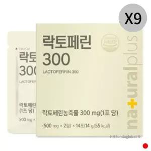 [하프클럽/기타]내츄럴플러스 락토페린 300 초유 채소 섭취 14포 X9