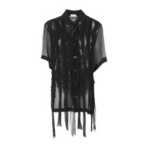 드리스반노튼 라이트웨이트 시어 러플 셔츠 2310107716473 900