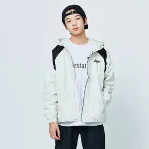 [소이] 남녀공용 봄이월 나일론배색후드점퍼(25S0102)