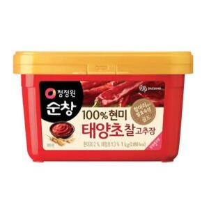 청정원 순창 100% 현미 태양초 찰고추장 1kg 1개