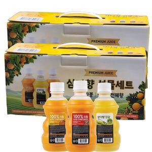 빙그레 제주 삼다향 착즙주스 선물 320ml (한라봉3입+청귤3입+천혜향4입 총10입) x 2