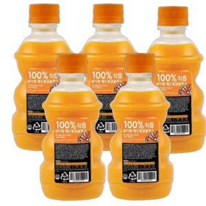 빙그레 제주 삼다향 착즙 레드향 감귤주스 320ml (5입)