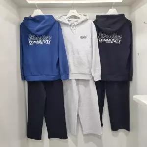 [행텐주니어]후드 티 와이드핏 트레이닝 바지 세트14510-031-253-09