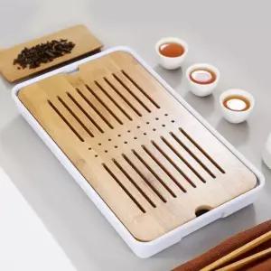 밀른 33x19cm 퇴수 직사각 대나무차판 다기차판 (WFHJ9B9)