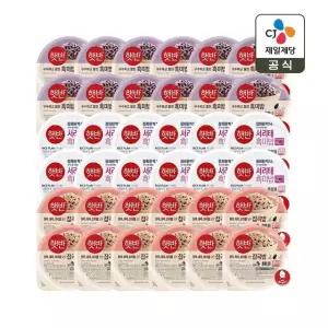 햇반 흑미밥 210g x12개+서리태흑미밥 210g x12개+잡곡밥 210g x12개