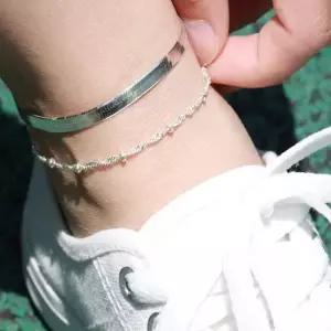 뱀줄 3mm 4mm 5mm 패션 은발찌 남성 여성 925실버 남여공용 세련된 포인트