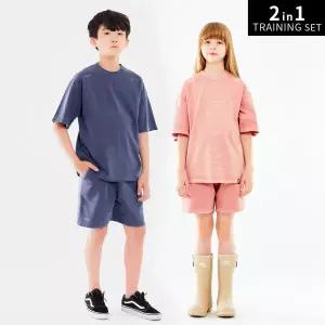 [ 주니어]모노 피그먼트 다잉 주니어 오버핏 트레이닝세트 JTS-319526