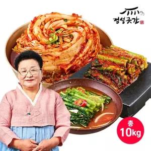 정성곳간 강순의 명인 김치 포기6kg+열무2kg+갓2kg (3종, 10kg)
