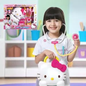 헬로키티 말하는 메디컬 병원놀이 의사 역할놀이 주사기 청진기 체온계 진찰 진료 가방 유아