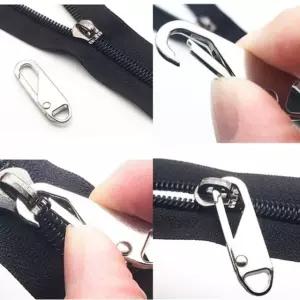 손잡이 지퍼 지퍼고리 옷 가방 실버 셀프수선 (WFGT9A9)