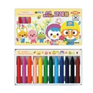 12색 부드러운크레용 뽀로로 묻지않는 손에 크레용 (WFGTJMM)