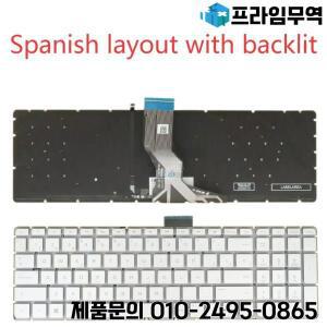 HP ENVY 15-as000 노트북 실버 테클라도용 백라이트 키보드 15개