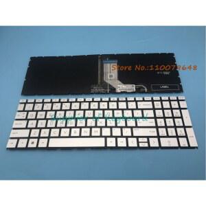 HP 파빌리온용 영어 키보드 실버 블랙 15 eg0000 eg0025nr eg1053cl egxx