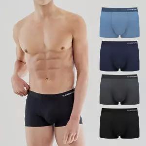 [보디가드] 남성 실버로고 심리스 드로즈 4종 세트 빅사이즈(95-120)