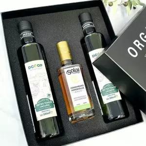 디쿱 유기농 올리브유/화이트발사믹식초 선물세트