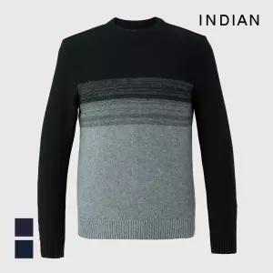 [INDIAN] 라쿤혼방 라운드니트_MIUBRYW9271