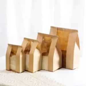 무지 베이지 크라프트 식빵포장지 베이킹 토스트 씰링 투명 화이트 종이봉투