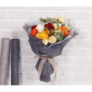 꽃포장지 린넨 그물 하드 격자망사 꽃다발 포화지 화예 소재 컬러