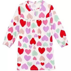 [레노마]프리미에팜 여아용 하트 피치기모 원피스 잠옷 IV 0C36WU25282_HDD