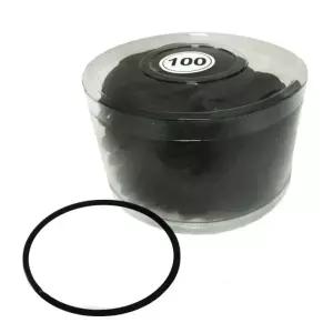 매듭없는 검정고무줄 100P 코사지 헤어밴드