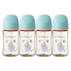 더블하트 젖병 트윈팩 240ml 휴대용 빨대컵 세트 양