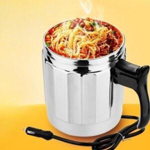 차량용 라면포트 12V 커피 트럭 차박 주전자 온수기 화물 블랙