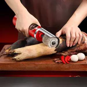 돼지 껍데기 제거기 닭털 족발 털 뽑는 도축 정육점 레몬옐로/플러그인 모델