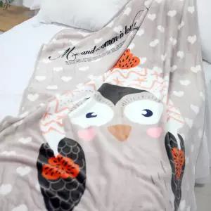 버드 극세사 무릎 100x140 미니 캐릭터 담요 블랭킷담