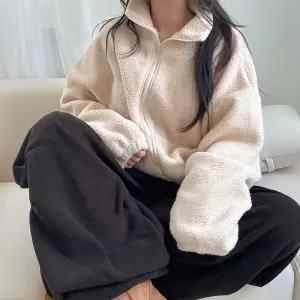 [더봉]몽글 양털 후리스 플리스 집업 3컬러 2382