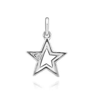 참 793032C01 미 스파클링 스타 메달리언 펜던트 겸 댕글 실버 여성참