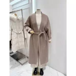 [NS홈쇼핑][ab.f.z]숄 카라 벨티드 롱 코트(ATA1HC01A)[35614792]