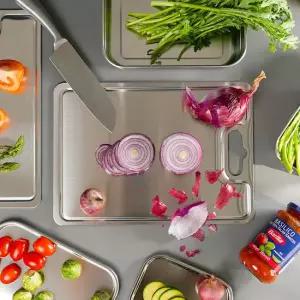 올품락 국산 포스코 STS304 올스텐 도마 플레이팅 보드