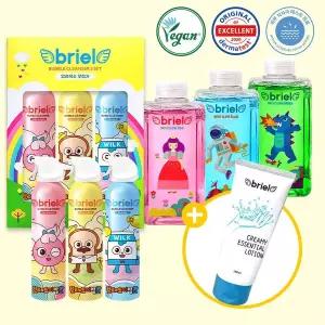 브레드이발소 버블클렌저 200ml 3종(선물박스 포함)+슬라임 480ml 1종+ㅇ크리미 에센셜