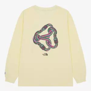 노스페이스 카라비너 클라이밍 긴팔 티셔츠 NT7TR70 옐로우 긴팔티