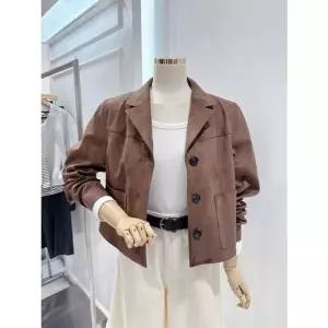 [NS홈쇼핑][ab.f.z]스웨이드 포켓 크롭 자켓(ATA5HL01G)[35640185]